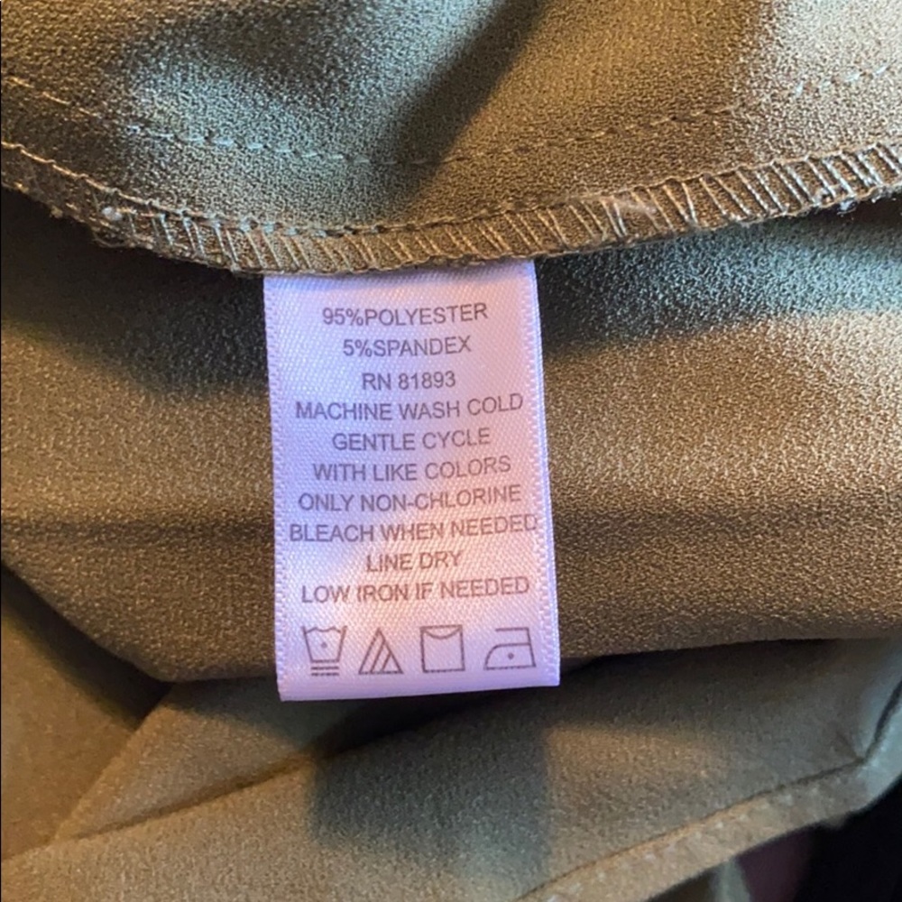 C Wonder Tie Front Sleeveless Button Down Dress 22w - Picture 8 of 9